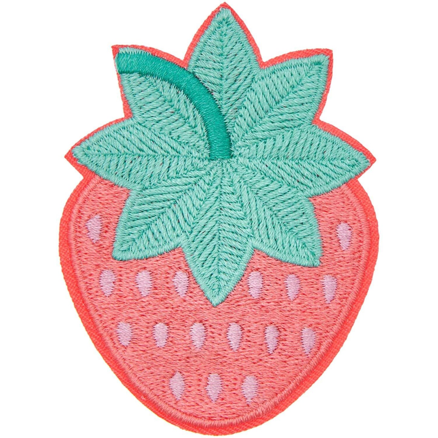 Patch Bügelbild Erdbeere 5x6,8cm
