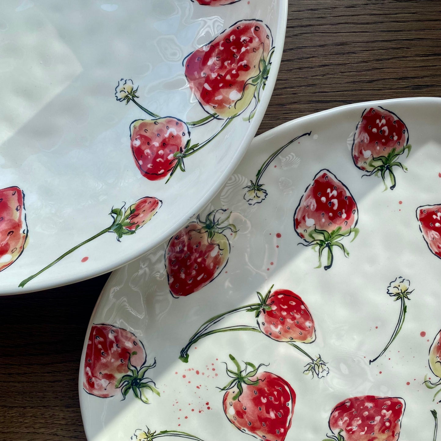 BOLTZE Runde Schale Schüssel Strawberry