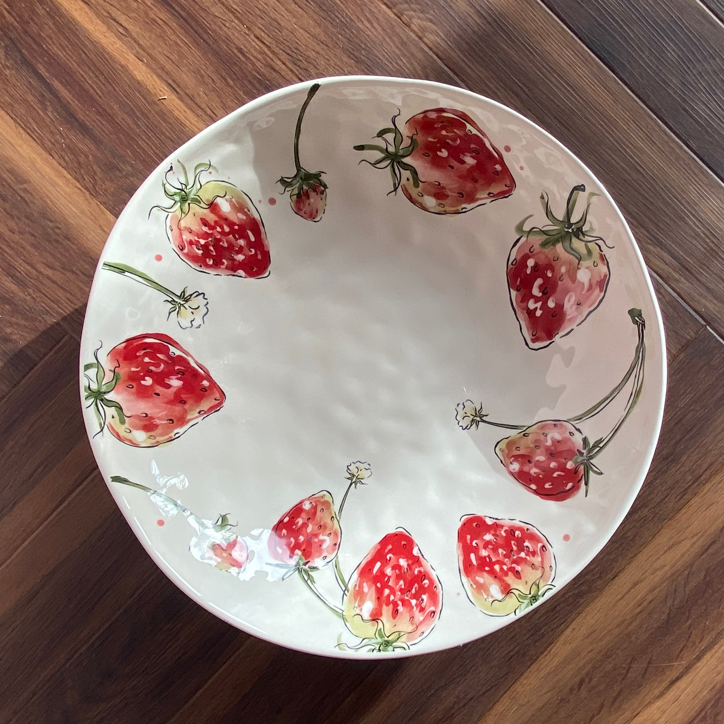 BOLTZE Runde Schale Schüssel Strawberry