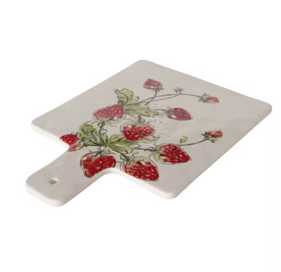 Schneidebrett aus Keramik (Dolomit) Strawberry