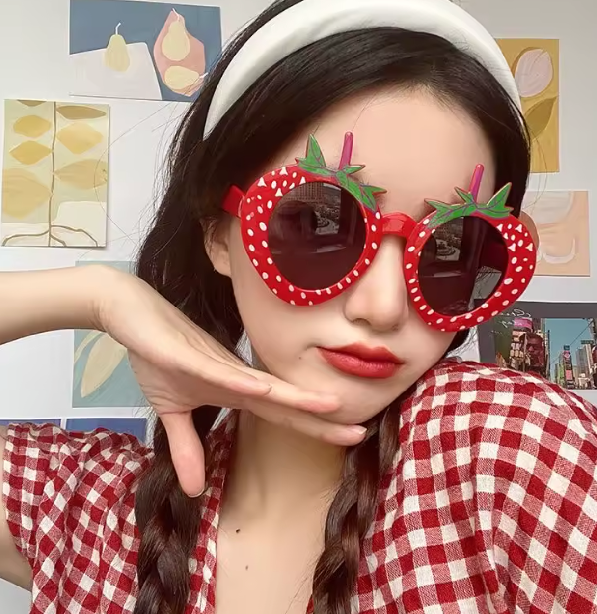 Sonnenbrille Erdbeere - für Sommerparty und Verkleidung