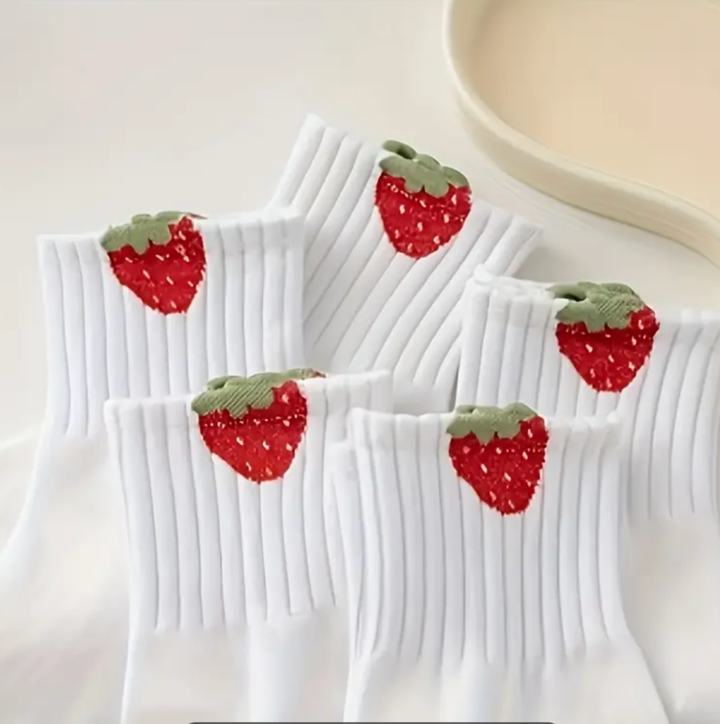 Sneaker-Socken Damen onesize Erdbeere