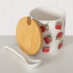BOLTZE Marmeladendose Strawberry Keramik Dose