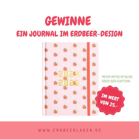 Gewinnspiel: 2x Journaling mit Erdbeerpower