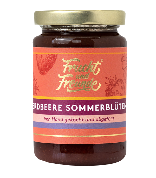 Erdbeere Sommerblüten Fruchtaufstrich