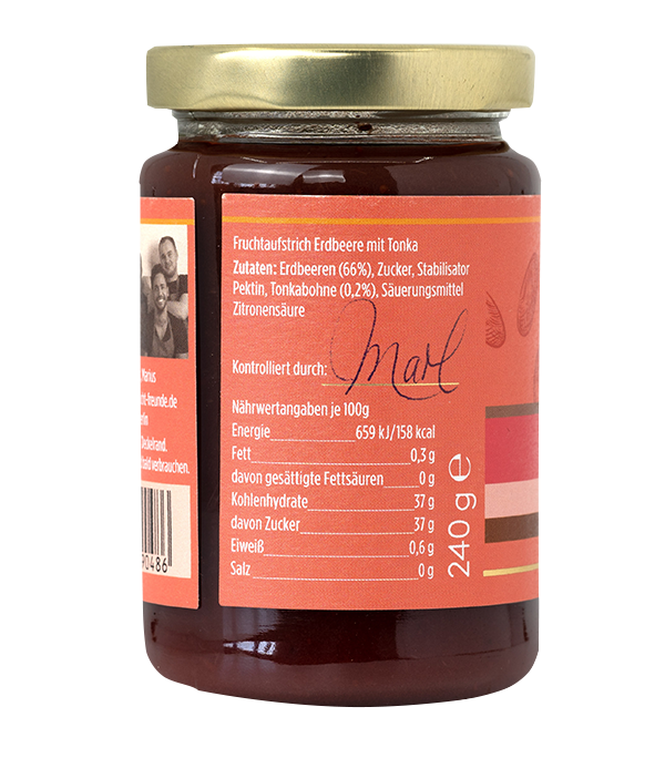 Erdbeere Tonkabohne Fruchtaufstrich