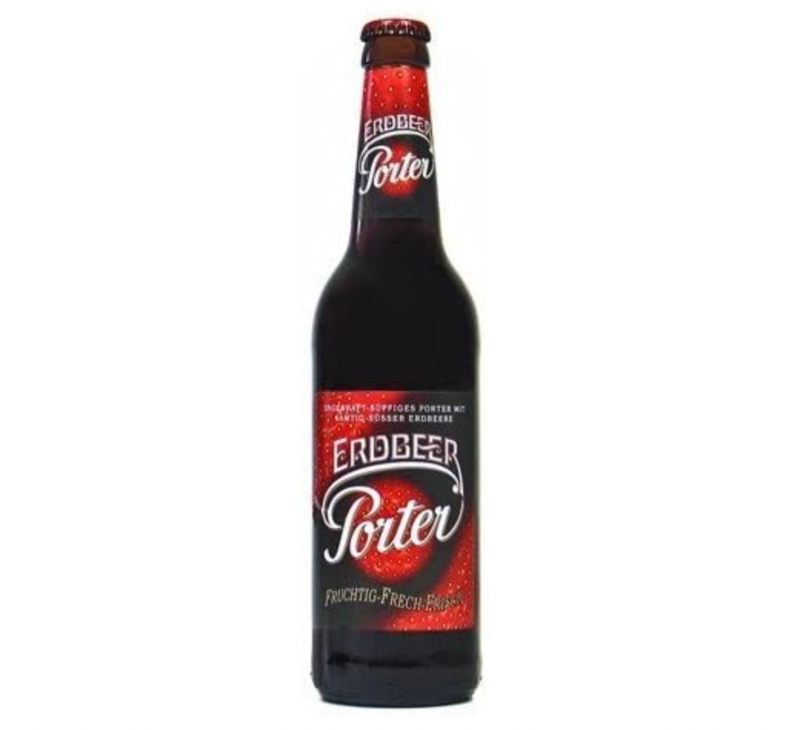 Porter Lausitzer Erdbeerbier 0,5l  mit 4,2% VOL