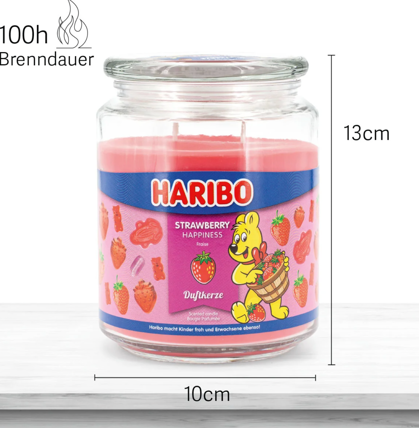 Duftkerze Haribo Strawberry Happiness - 510g