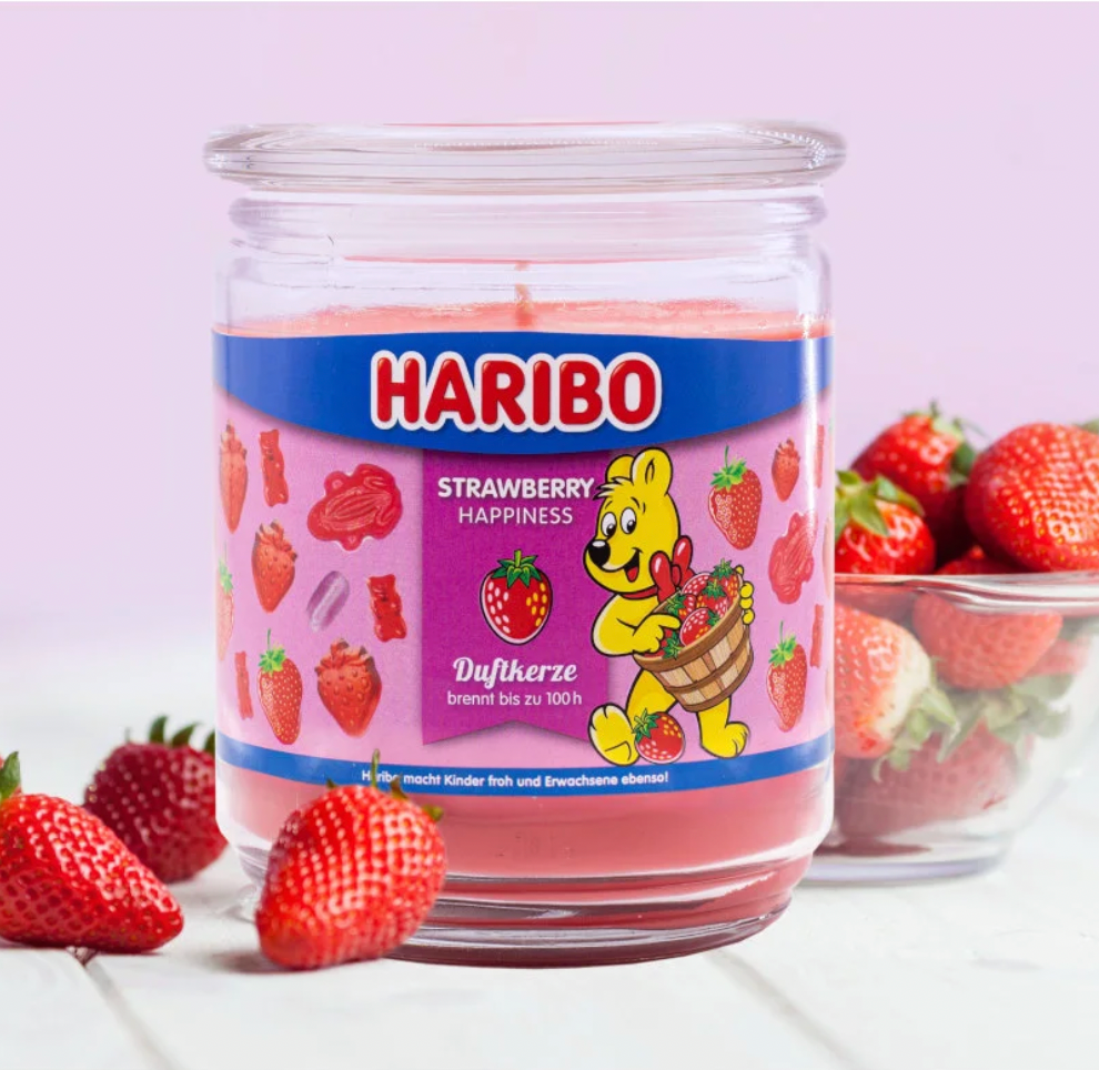 Duftkerze Haribo Strawberry Happiness - 510g