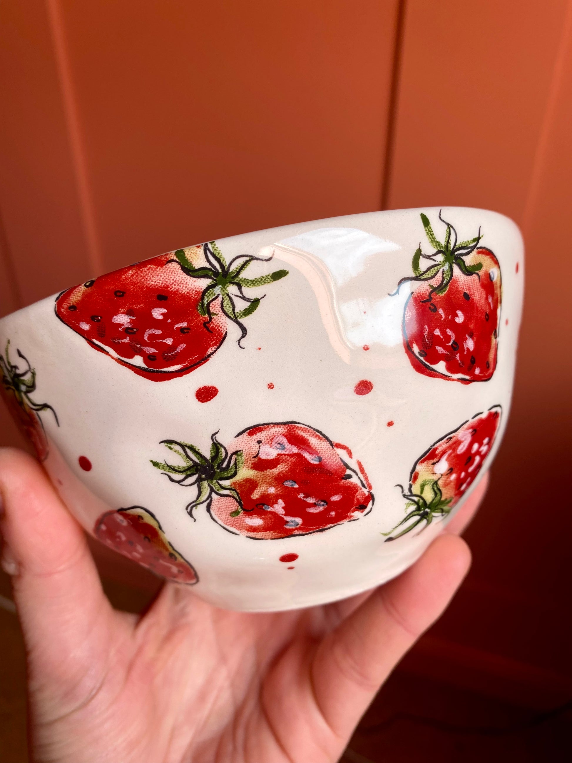 Erdbeer-Schale Bowl 540ml | Retro-Design
