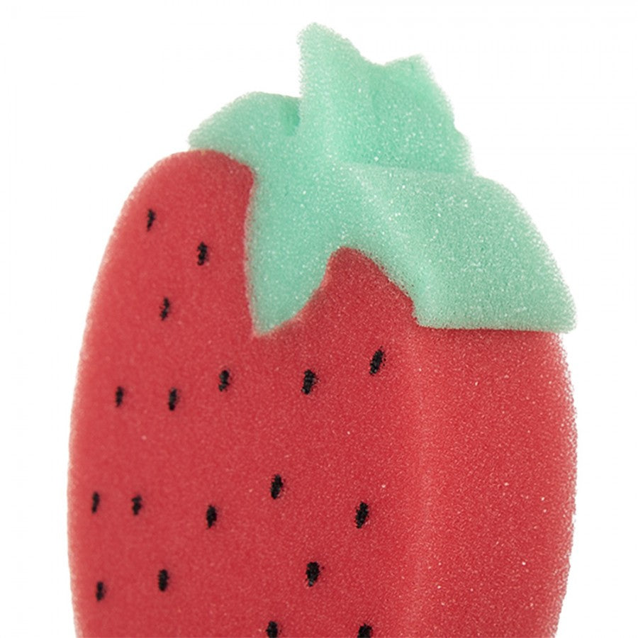 Badeschwamm Erdbeeren 13x3x10 cm Rot Synthetisch